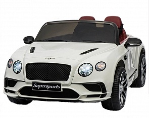 Электромобиль Bentley Continental Supersports белого цвета (ToyLand, JE1155_белый)